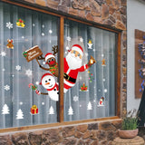 Christmas Window Stickers Merry Christmas Decorations for Home 2024 Christmas Wall Sticker Kids Room New Year Decoration 2025