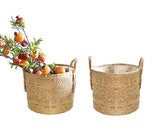 Xpoko Planter Basket Flower Pot Home Garden Decor Laundry Bucket Dirty Clothes Storage Baskets Toy Holders