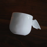 Xpoko Nordic Ceramic Wing Shape Mug Ornaments Living Room Kitchen Office Tabletop Coffee Cup Handicraft Home Decoration Accessories