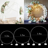 Xpoko Round Balloon Arch Balloon Circle Stand Holder Frame Ring Birthday Baloon Decor Wedding Party Decorations Baby Shower Background