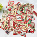 Xpoko 100PCS/bag New Christmas Stickers Scrapbooking Journal  Happy Planner Gift Album Decoration