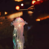 Xpoko Jellyfish Lamp, Portable Flower Lamp, Girl Room Atmosphere Decoration Lamp, Bedroom Night Lamp, Home Decoration