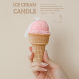 Xpoko Creative ice cream cone aromatherapy candle diy home fragrance birthday gifts simulation dessert gourmet candle table decoration