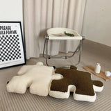 Xpoko Ins Stuffed Creative Puzzle Shaped Plush Pillow Modern Spliceable Cushion Toy Throw Pillow Waist Cushion Home Decoration