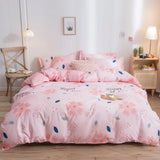 Xpoko Flower Duvet Cover Modern Soft Ditsy Floral Botanical Thickened Bedding Soft Comforter Cover for Teen Boys Girls Decoration Room