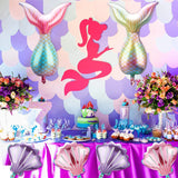 Mermaid Tail Party Decoration Balloon Sea Shell Foil Ballon 1st Birthday Decor Ocean Balloon Wedding Summer Beach Mermaid Globos