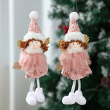 Xpoko Christmas Angel Doll Pendant Christmas Ornaments Hanging Pendant Tree Decor for Home 2024 Navidad Natal Noel Gifts New Year 2025