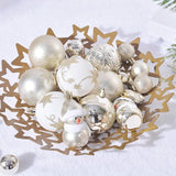 Xpoko Christmas Tree Balls Ornaments Set 70pcs Big Ball Snowflake Star Xmas Tree Hanging Pendant Noel Navidad Home Decoration New Year