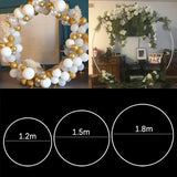 Xpoko Round Balloon Arch Balloon Circle Stand Holder Frame Ring Birthday Baloon Decor Wedding Party Decorations Baby Shower Background