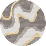 Xpoko Scandinavian modern minimalist style round carpet for living room bathroom checkroom door mat decorative bedroom