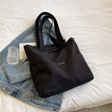 Xpoko Women's Shoulder Bag Fashion Casual Simple Large Capacity Handbag for Women New Solid Canvas Brand Designer Female Shopper Bags