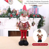 Xpoko Christmas Telescopic Christmas Doll Merry Christmas Decorations For Home 2024 Christmas Ornament Xmas Navidad Noel Gifts New Year 2024