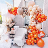 Orange Balloon Arch Garland Kit Orange Latex Ballon Happy Kid Birthday Party Baby Shower Wedding Bridal Shower Decoration Globos