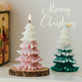 Xpoko Home decor souvenirs Christmas tree scented candles gift box Christmas gifts diy atmosphere decorative shaped Christmas candles