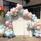 123pcs Pink Blue Balloons Garland Arch Kit Gender Reveal Boy Girl Baby Shower Decoration Sand White Balloon Birthday Party Decor