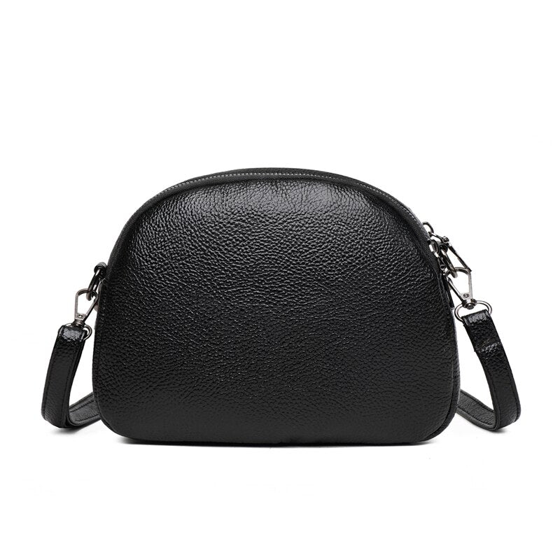 Xpoko And Practical Women Luxury Shoulder Bags Cute girls Shell bag Handbag Female Crossbody Bag Half Round PU Leather Messenger Bag