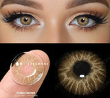 Xpoko Coloured Contact Lenses for Eyes 1pair Gray Pupils Lens Blue Eye Lenses Green Lens Brown Contacts Cosmetic Lens