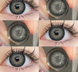 Xpoko Colored Pupils for Eyes Blue Pupils Green High Quality Colored Contact Lenses Brown Natural Lens Gray Big Eye Lenses