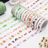 Xpoko back to school 60Pcs/Set Kawaii Washi Tape Set Masking Adhesive stickers Tapes Scrapbook Decorative Kawaii Stationery Stickers School Supplies