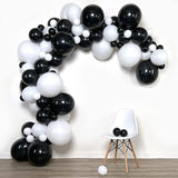 Black White Balloons Arch Kit Wedding Bridal Baby Shower Graduation Decorations Ballon Garland 1st Birthday Party Globos Decor