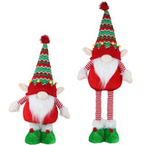 Xpoko Christmas Telescopic Faceless Doll Funny Santa Claus Elk Desktop Ornament Xmas Gift Merry Christmas Decor Happy New Year 2025