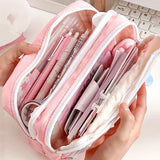 Xpoko Kawaii Pencil Cases Pouch Large Capacity Cute Pen Bag Back To School Supplies For Girls Students Kids Korean Stationery