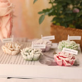 Xpoko 3D Carnation Flower Candle Home Decoration Wedding Bar Party Souvenirs Aromatherapy Candle Room Decor Ornament Gifts