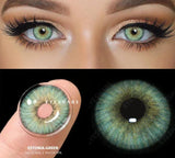 Xpoko Coloured Contact Lenses for Eyes 1pair Gray Pupils Lens Blue Eye Lenses Green Lens Brown Contacts Cosmetic Lens