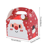 Xpoko 4Pcs 2024 Christmas Candy Box Gift Bags Xmas Deer Santa Claus Cookie Candy Packages Merry Christmas DIY Home Party Decoration