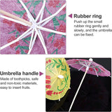 30/50Pcs Paper Umbrella CupCake Topper Cocktail Parasol Drink Umbrella Hawaiian Tropical Party Birthday Wedding Party Decoration