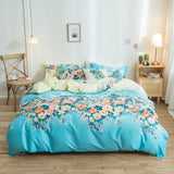 Xpoko Flower Duvet Cover Modern Soft Ditsy Floral Botanical Thickened Bedding Soft Comforter Cover for Teen Boys Girls Decoration Room