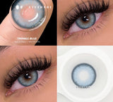 Xpoko Color Lens Eyes 2pcs Natural Color Contact Lenses For Eyes Beauty Contact Lenses Eye Cosmetic blue Color Lens