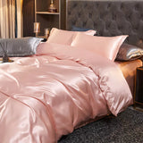 Xpoko Luxury Rayon Satin Bedding Set Duvet Cover Set Single Double King Size Bedding Kit 2pcs/3pcs/4pcs Bed Cover Bed Linen Set