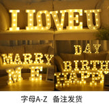Xpoko 16/21CM DIY Luminous Lights LED Letter Night Light Creative Letters Alphabet Number Battery Lamp Romantic Party Decoration