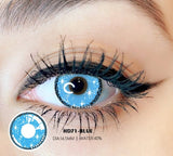 Xpoko Blue Color Contact Lenses for Eyes Cosplay Makeup Halloween Beauty Color Contact Lenses Free Shipping