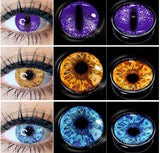 Xpoko Color Contact Lenses For Eyes Anime Cosplay Colored Lenses Blue Purple Multicolored Lenses Contact Lens Beauty Makeup