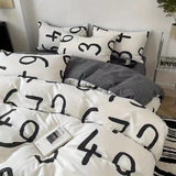 Xpoko New Zebra Bedding Set Kids Adults Twin Full Queen Bed Flat Sheet Korean Style Duvet Cover Pillowcase No Filler Stripes Bed Linen