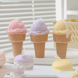 Xpoko Creative ice cream cone aromatherapy candle diy home fragrance birthday gifts simulation dessert gourmet candle table decoration