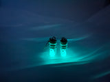 Xpoko Ghost in Bottle Earrings Glow in the Dark Ghost Dangle Earrings Luminous Halloween Jewelry for Women and Girl