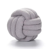 Xpoko Ins Knot Ball Stuffed Pillow Nordic Style Berber Fleece Plush Cushion Hand-made Decorative Knotted Pillow Sleeping Back Cushions