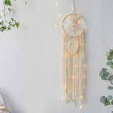 Xpoko Macrame Dream Catcher Boho Home Decor Moon Ramadan Decoration Macrame Wall Hanging Baby Nordic Room Decoration Kids Nursery