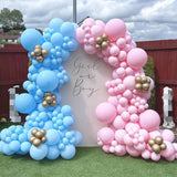 102Pcs Gender Reveal Balloon Garland Arch Kit Boy or Girl Baby Shower Balloon Pink Blue Gold Ballon Birthday Party Wedding Decor