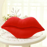 Xpoko 2pcs Lips Shaped Cushion Plush Big Red Lips Pillow Valentine's Day Gift Lovely Creative Soft Home Decoration Pillow