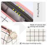 Xpoko Pencil Case Bag Large Capacity Canvas Pen Pouch Kawaii Organizer Korean for Girls School Office Supplies Accessories Stationery