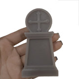 Xpoko Halloween decoration cross gravestone scented candle home decorative aromatic candles souvenir candles black candle photo props