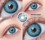 Xpoko Color Lens Eyes 2pcs Natural Color Contact Lenses For Eyes Beauty Contact Lenses Eye Cosmetic blue Color Lens