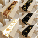 Xpoko Ramadan Decoration Table Runner EID Mubarak Decor 2024 For Home Tablecloth Ramadan Kareem Islamic Muslim Party Eid Al-Fitr Gifts