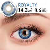 Xpoko 2Pcs/Pair Colored Contact Lenses Colorful Beauty Cosmetic Contacts Natural Color Lens Eye Contact Blue Lenses