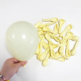 Pastel Yellow Balloon Garland Arch Kit Sand White Blue Balloons Baby Shower Birthday Party Decoration Gender Reveal Latex Ballon