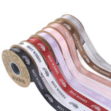 Xpoko 2.5cm 50 Yard Gold Stamping Luxury Satin Ribbon Wedding Decoration BEST WISHES Gift Ribbons